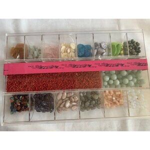 The Ultimate Bead Box for Jewelry Making Stone Glass Shells Set